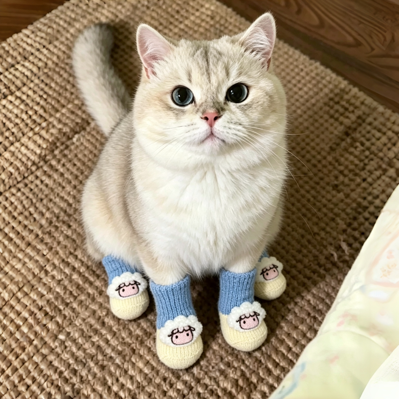 Pet Socks! Cat Shoes, Anti-Scratch Cat Foot Covers, Cat Gloves, Anti-Scratch Claw Covers, Sofa Protection, Anti-Slip Socks for Cats Pet Socks! Cat Shoes, Anti-Scratch Cat Foot Covers, Cat Gloves, Anti-Scratch Claw Covers, Sofa Protection, Anti-Slip Socks for Cats
