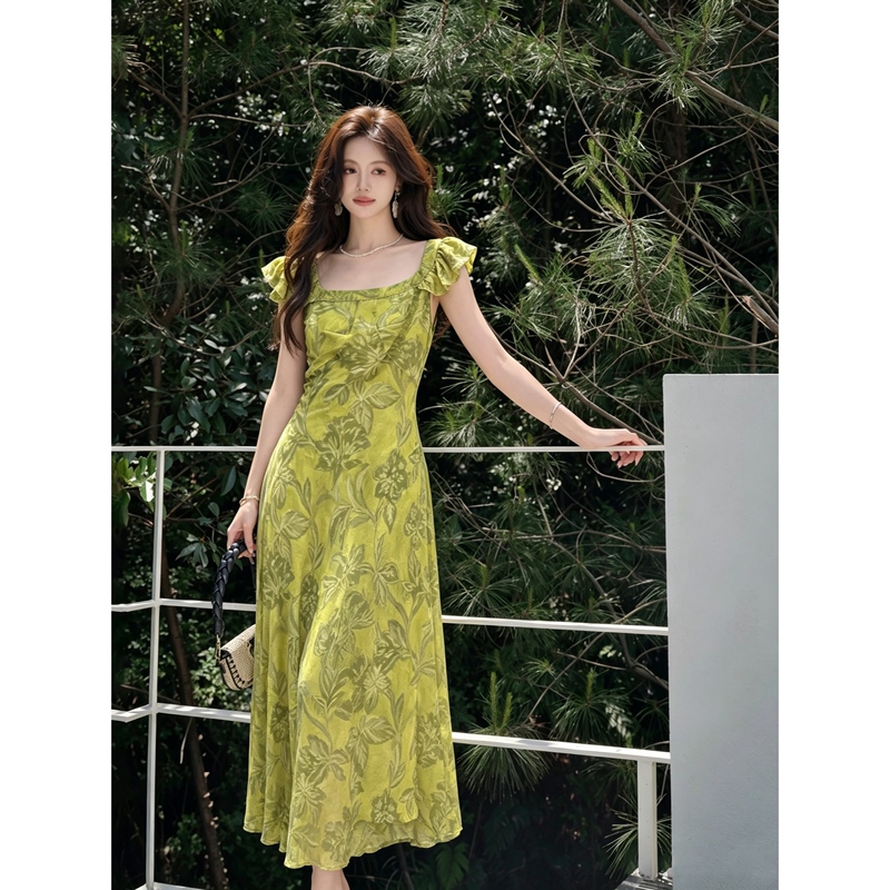 【Enjia Exclusive】 Summer Elegant and Fashionable Vacation-Style Mid-Length Dress 15670 【Enjia Exclusive】 Summer Elegant and Fashionable Vacation-Style Mid-Length Dress 15670