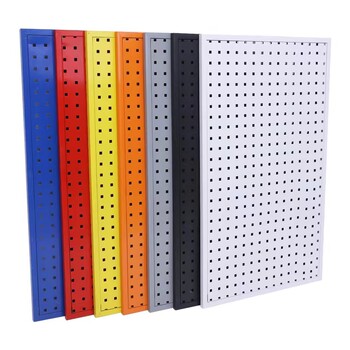 Hole board display rack hardware tool hanging board hook kitchen wall hanging rack square hole metal hanging board wall storage rack