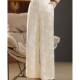Bamboo Shadow Floral Jacquard Wide Pants