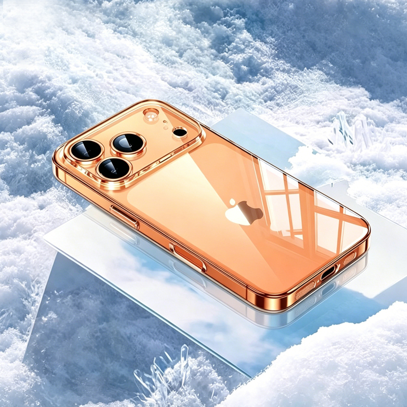 Apple 17 Phone Case iPhone 16 Pro Max Airbag 15P New Model 14 Pro Anti-Drop 13Pm Transparent 12 Protective Case 11 Female Plus Full Lens Coverage 17E Camera Button Soft Case