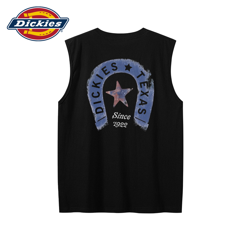 Dickies American Horseshoe Star Sleeveless Vest Street Style Unisex Loose Pure Cotton Breathable Top Dickies American Horseshoe Star Sleeveless Vest Street Style Unisex Loose Pure Cotton Breathable Top