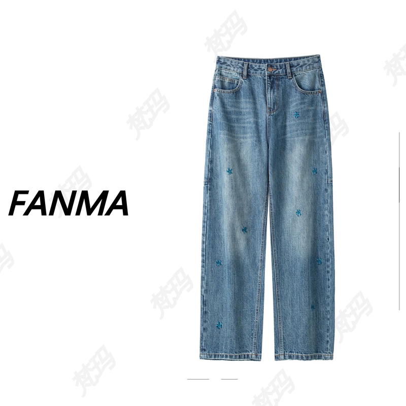 # Embroidered Scimitar Jeans # Women's Fashionable Slim Jeans, Designer Casual Pants F114-H9619 # Embroidered Scimitar Jeans # Women's Fashionable Slim Jeans, Designer Casual Pants F114-H9619