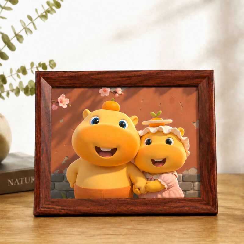 Capybara Cartoon Figurine Photo Frame Wall Decoration Painting High-Value Desktop Cheap Wooden Display Stand Finished Product Capybara Cartoon Figurine Photo Frame Wall Decoration Painting High-Value Desktop Cheap Wooden Display Stand Finished Product