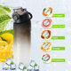 Cross-Border Popular Fruity Student Water Bottle, 0 Sugar, 0 Calories, Fragrance-Infused Straw, Two-Tone Gradient Plastic Water Cup Gadget