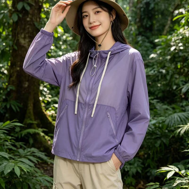 Hooded Short Sun Protection Jacket-Is-6.15 Hooded Short Sun Protection Jacket-Is-6.15