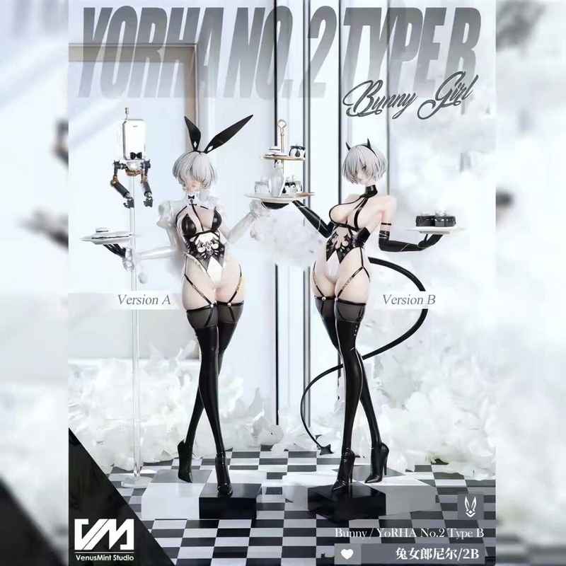 Venus Mint X Dish Nier Bunny 2B Figure Bunny Girl Anime Beautiful Girl Model Ornament