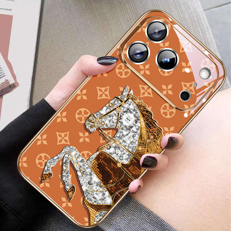 Suitable for Apple 17Promax Mobile Phone Case, Creative New Style, Light Luxury Iphone16Pro, Beautiful and Personalized Goddess Protective Case, Air High-End Fashion Case, 15Plus Ultra-Thin All-Inclusive Anti-Fall Case