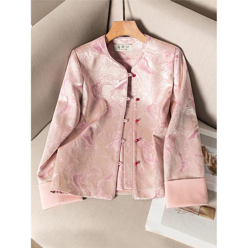 New Chinese-Style Loose-Fitting Women's Jacket 2025 Spring and Autumn New Design Niche Heavy Embroidery Retro National Style Top