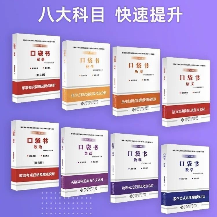 2026 Military Exam Preparation: Eight-Subject Concise Pocket Guide - 81 Home Official Edition - Latest Complete Set for Officers and Non-Commissioned Officers