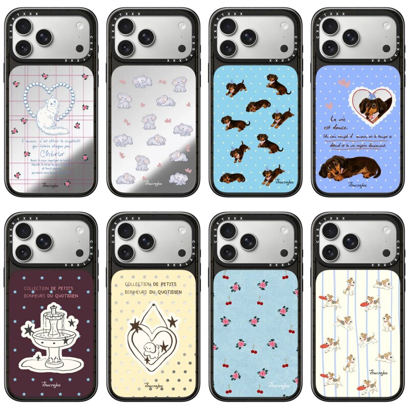 Casyetiff Co-Branded Sucrejoo Dachshund Magsafe Magnetic Case Suitable for Apple 18Promax Phone Case 15Plus Mirror Iphone17Pro16 Burgundy Wine Red Glacier Blue Casyetiff Co-Branded Sucrejoo Dachshund Magsafe Magnetic Case Suitable for Apple 18Promax Phone Case 15Plus Mirror Iphone17Pro16 Burgundy Wine Red Glacier Blue