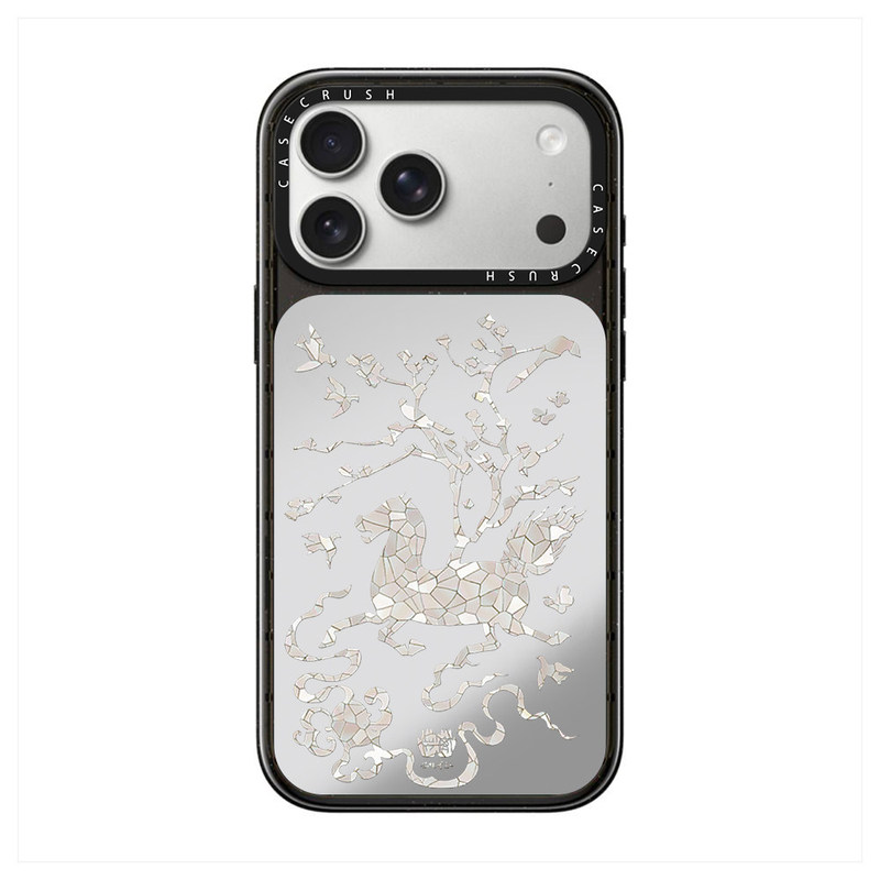 Casyetiff Collaboration with Birkenstock in Burgundy 18Pro Glacier Blue Magsafe Magnetic Case Suitable for Apple 18Promax Phone Case Unique Butterfly Stone Mirror Iphone17Promax