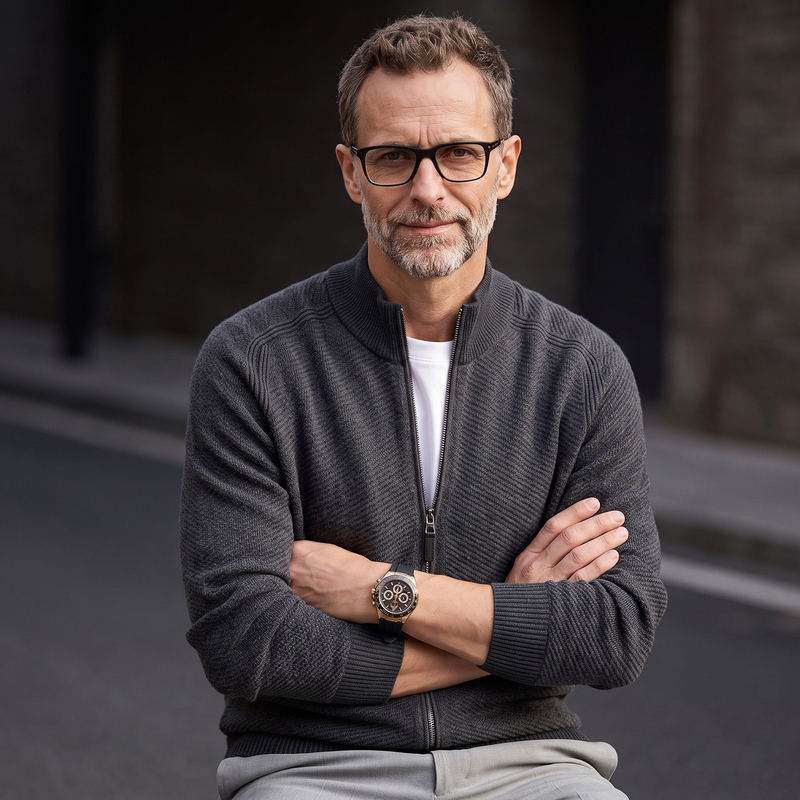 丨Queen's Town丨 Men's Autumn and Winter Wool and Cashmere Blend Cardigan Jacket 2026 New Casual Sweater 丨Queen's Town丨 Men's Autumn and Winter Wool and Cashmere Blend Cardigan Jacket 2026 New Casual Sweater