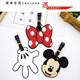 Disney cute bow suitcase tag boarding pass luggage tag suitcase hang tag identification tag customization