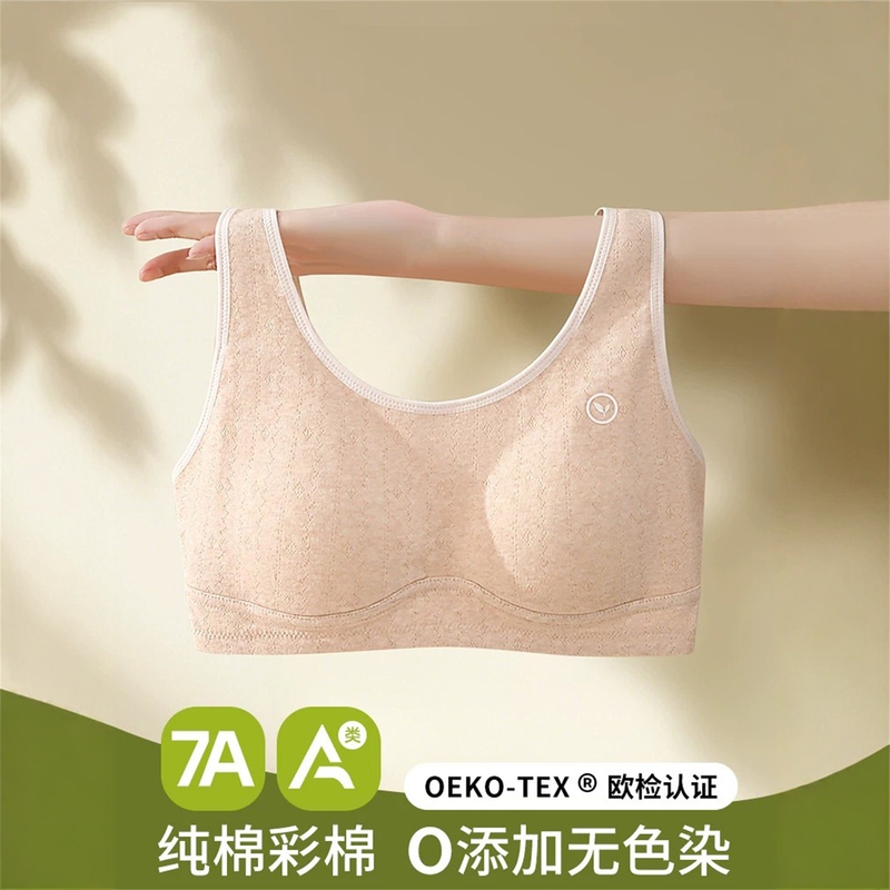 French Ormior Girls' Underwear Pure Cotton Class a Development Period Junior High School Girls' Vest Female Students High School Students' Bra French Ormior Girls' Underwear Pure Cotton Class a Development Period Junior High School Girls' Vest Female Students High School Students' Bra
