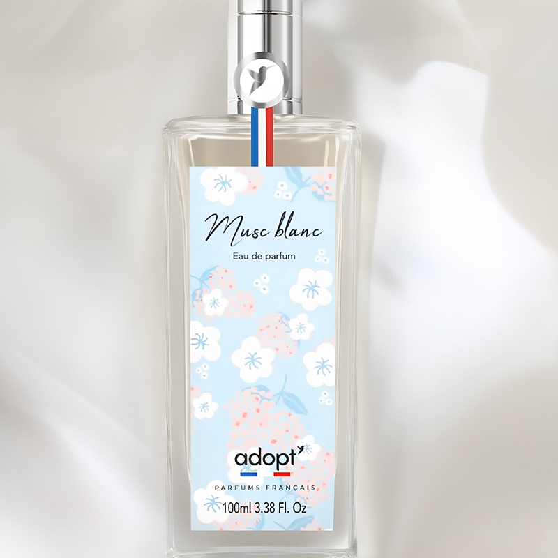 French Adopt White Musk 100ml Perfume, Fake Body Fragrance, Fake Body Scent, Long-Lasting Fragrance, Commuting and Dating Fragrance