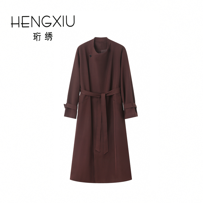 【Popcorn Fan Favorite】Fall Leaves and Autumn Waters "British Style Women's Mid-Length Coat 2026 Spring Trench Coat Zf-Cx38 【Popcorn Fan Favorite】Fall Leaves and Autumn Waters "British Style Women's Mid-Length Coat 2026 Spring Trench Coat Zf-Cx38