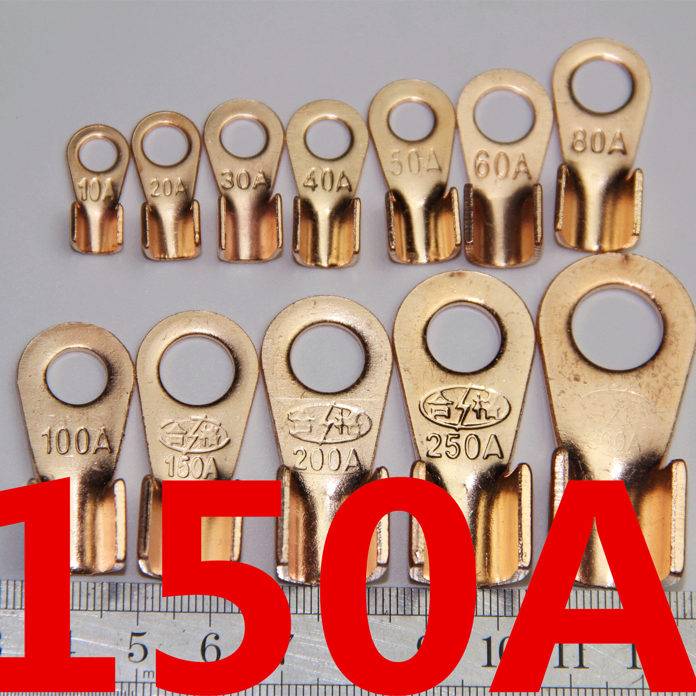 150a Open copper nose cable copper nose nose wire wire ear copper terminal block copper joint wire