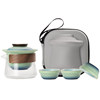 Portable travel tea set, simple outdoor portable kung fu teapot, tea cup, camping business trip quick cup