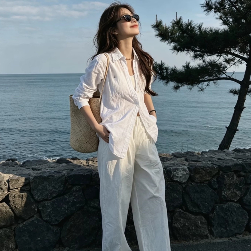 【Factory Oem Product】Autumn Long Sleeve Shirt for Women with Pony Embroidery, Casual Versatile Shirt 【Factory Oem Product】Autumn Long Sleeve Shirt for Women with Pony Embroidery, Casual Versatile Shirt