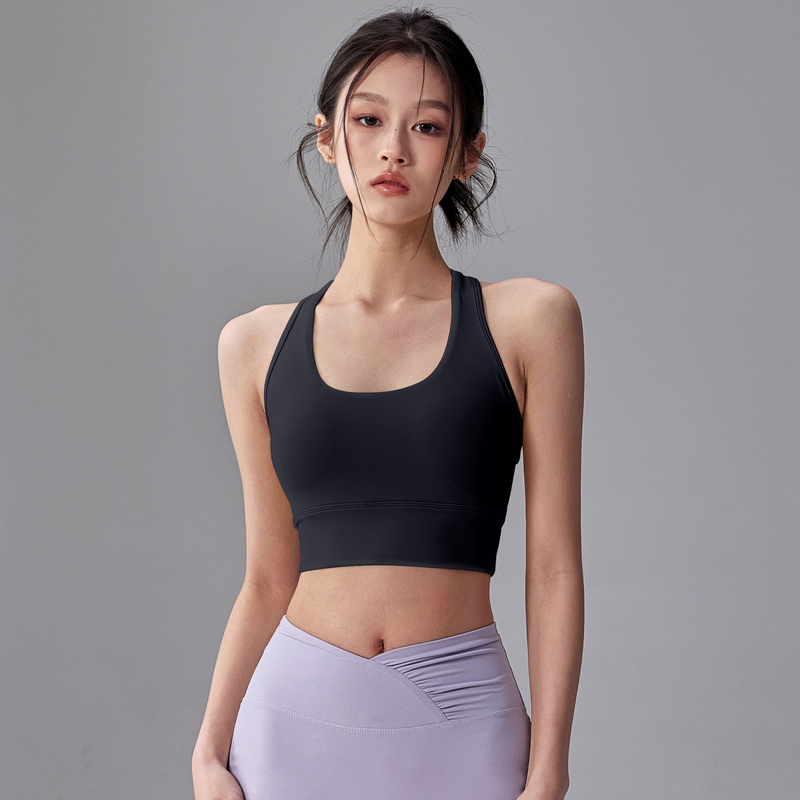 Lulu Genuine High-Intensity Yoga Vest Shock-Proof Gathering Racerback Beautiful Back Fitness Running Sports Bra Outerwear for Women Lulu Genuine High-Intensity Yoga Vest Shock-Proof Gathering Racerback Beautiful Back Fitness Running Sports Bra Outerwear for Women
