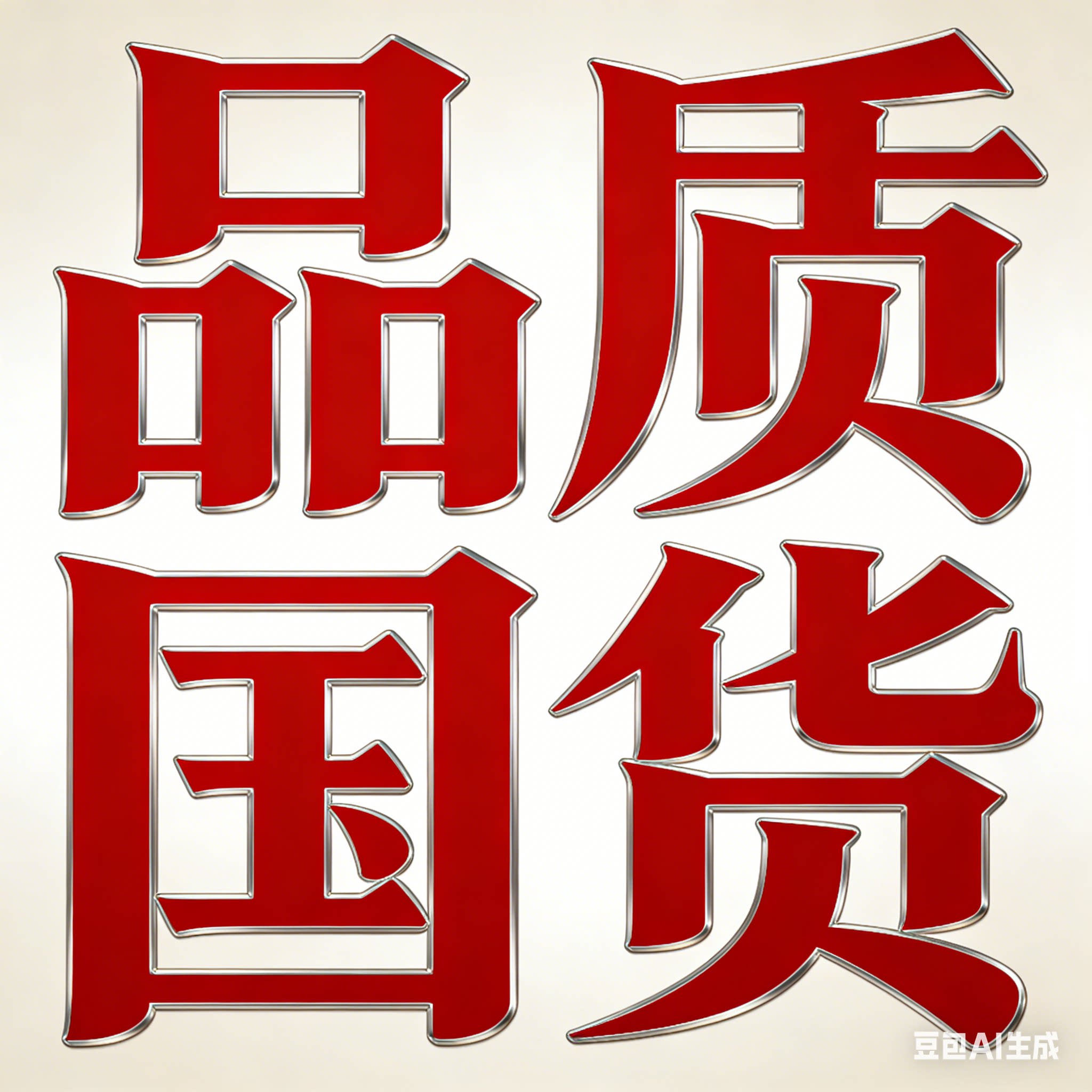 品质国货保障店的LOGO