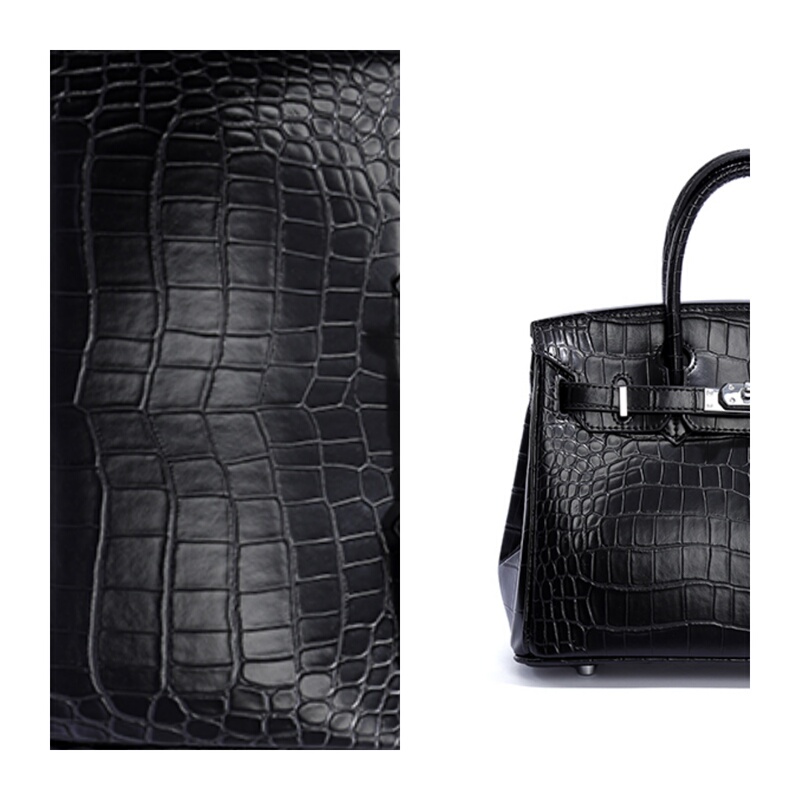 Crocodile Pattern Platinum Bag 25cm, Light Luxury Fashion Commuter Handbag, High-End Elegant Crossbody Bag 9127-25 Crocodile Pattern Platinum Bag 25cm, Light Luxury Fashion Commuter Handbag, High-End Elegant Crossbody Bag 9127-25