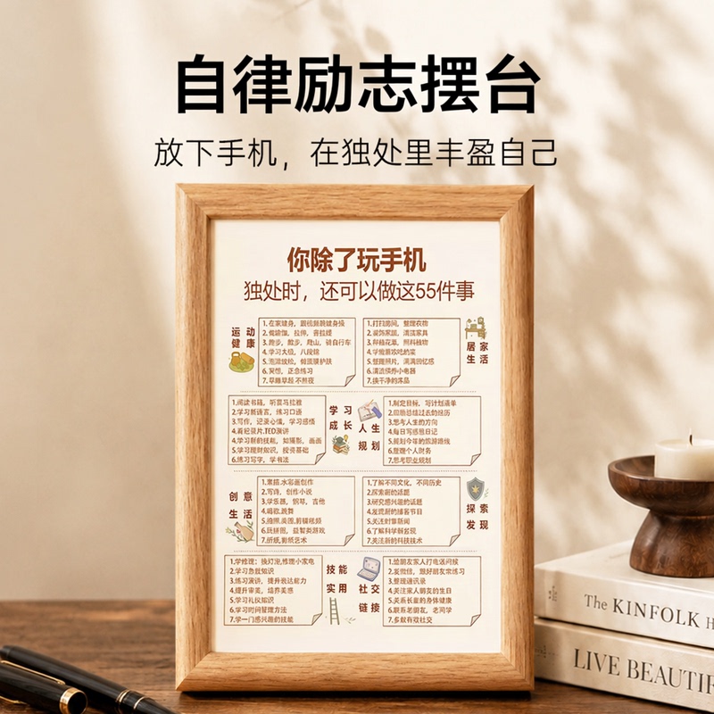 Self-Discipline and Motivational Picture Frames for Enhancing Self-Awareness, Suitable for Study Rooms, Bedrooms, Living Rooms, Desktops, and Wall Decor Self-Discipline and Motivational Picture Frames for Enhancing Self-Awareness, Suitable for Study Rooms, Bedrooms, Living Rooms, Desktops, and Wall Decor