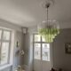 Murano Green Star Glass Lamp Bar Tea Room Study French Mid-Century Bedroom Living Room Chandelier