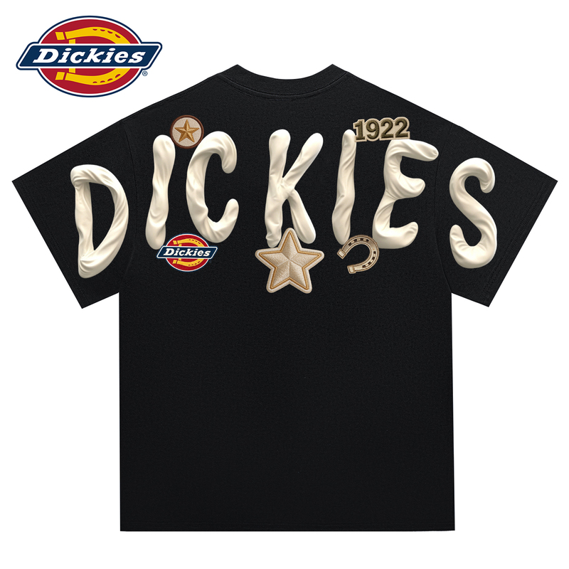 Dickies American Style Trendy Brand Versatile Classic Logo Letter Print Short-Sleeve T-Shirt for Men 2026 Summer Unisex