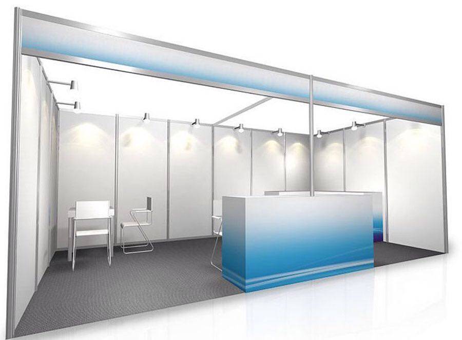 Canton Fair special booth Aluminum alloy 3*3 standard booth Octagonal prism pvc exhibition board Aluminum extrusion material standard booth display frame