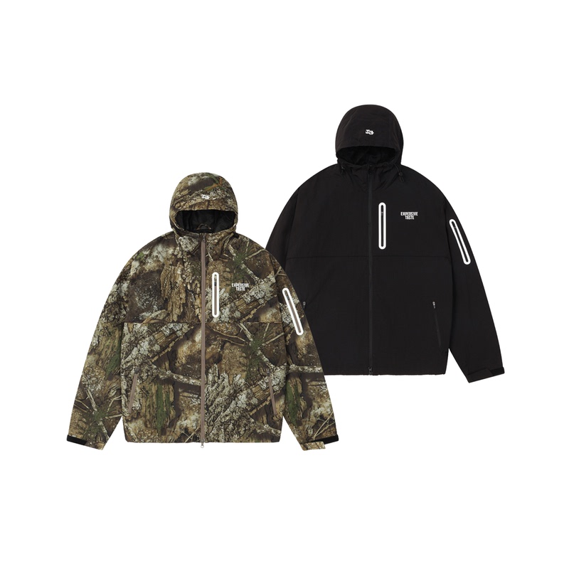 Expensive Taste Realtree ®   Leaf Camouflage 9to9 Outdoor Hooded Loose Sports Jacket