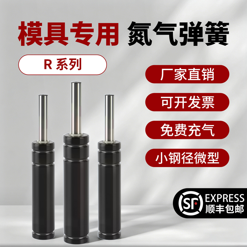 Nitrogen Mold Spring R12/R15/R19/R25 Stamping Pneumatic Standard Micro Nitrogen Cylinder Mold Gas Spring