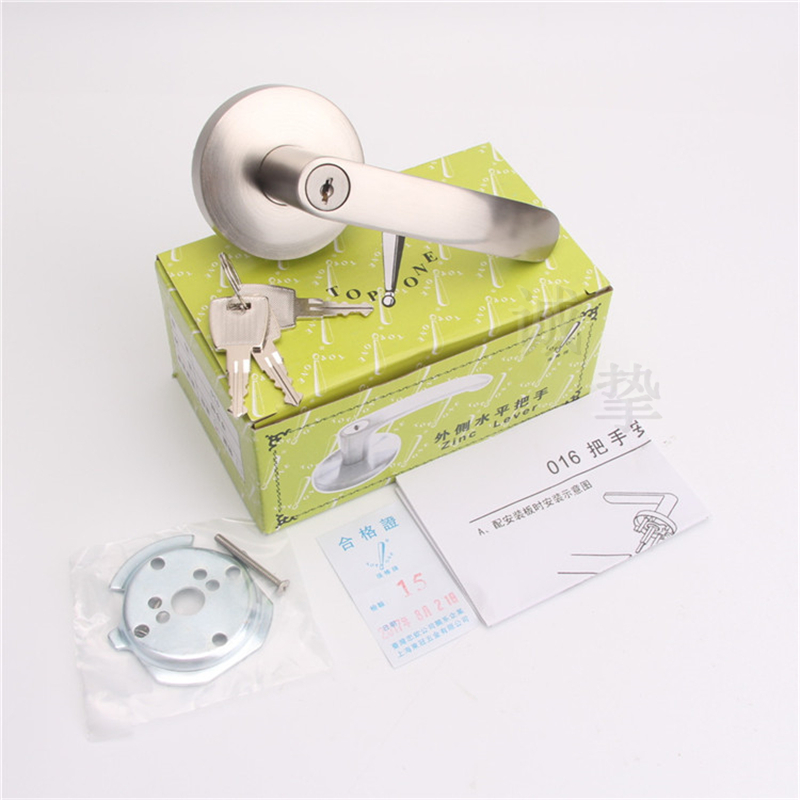 Strong rod fireproof lock push rod Escape door lock Strong rod paint world latch fireproof lock 016 with lock handle