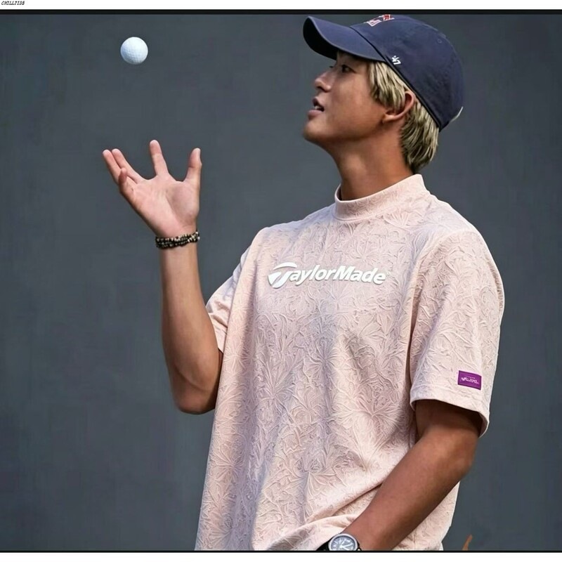 26Ss British-Korean Co-Branded Liberty Golf Clothing Men's Short-Sleeved Casual Sports Quick-Drying Breathable Off-Course Clothing