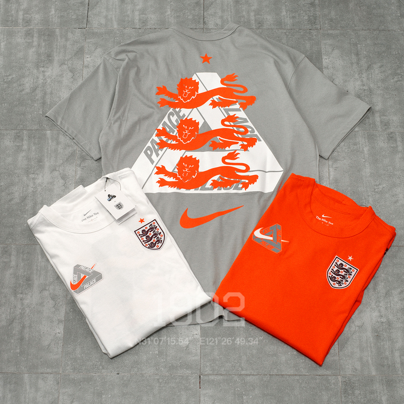 In Stock Palace Nike England Tee Collaboration England World Cup Football Short-Sleeve T-Shirt