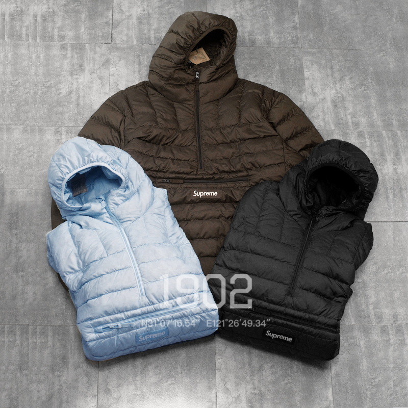 In Stock Supreme 26Fw Micro down Pullover Ultra-Light Half-Zip Ribbed down Jacket In Stock Supreme 26Fw Micro down Pullover Ultra-Light Half-Zip Ribbed down Jacket