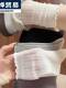 Summer Hollow-Out Mesh Socks, Thin Style for Women, Solid Color, Trendy Ins Fashion, Mid-Length Socks, Breathable, Lace Edge, Ruched Socks for Girls
