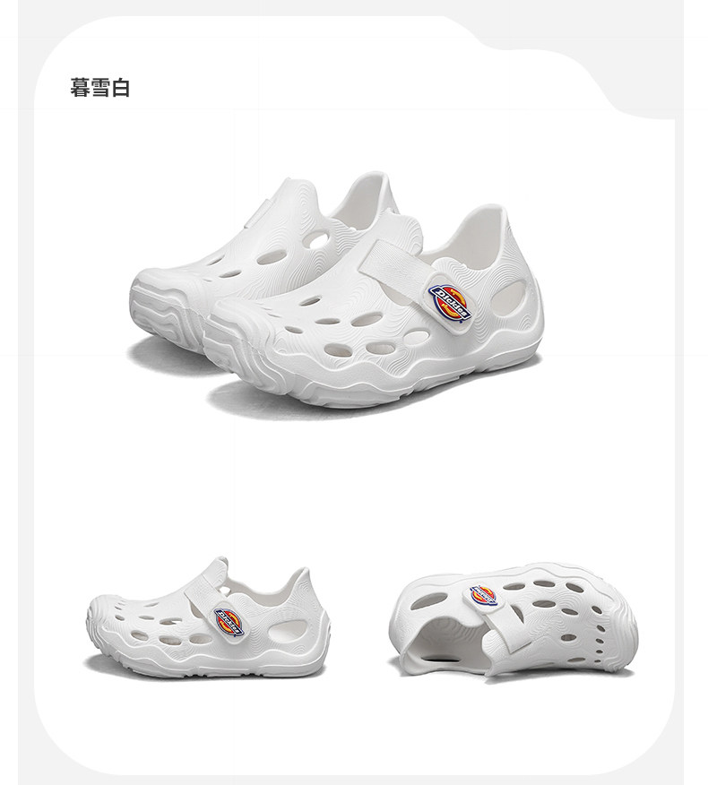 Dickies中大童洞洞鞋男女童2026年夏季新款防滑镂空透气儿童凉鞋 — 30