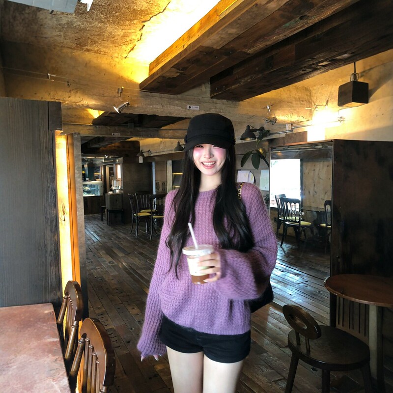 Lazy Style Purple Long-Sleeved Pullover Knitwear for Women, New Autumn and Winter Style, Soft, Loose, High-End, Stylish and Versatile Knitwear