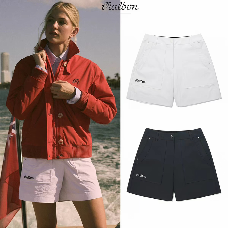 [Professional Golf] Malbon 2026 Spring/Summer New Quick-Drying Golf Sports Outdoor Women's Shorts