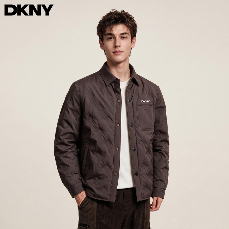 [90% Duck down] Dkny Men's Lightweight down Jacket 2026 Winter Warm Lapel Jacket