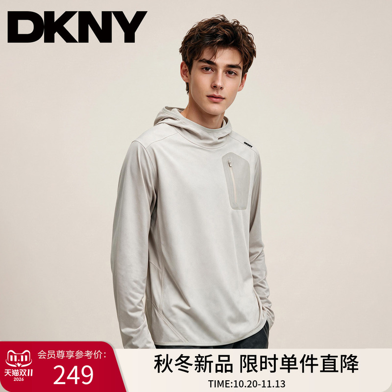 Dkny Men's Casual Pullover Hooded Sweatshirt 2026 Autumn Loose Versatile Top Basic Top Dkny Men's Casual Pullover Hooded Sweatshirt 2026 Autumn Loose Versatile Top Basic Top