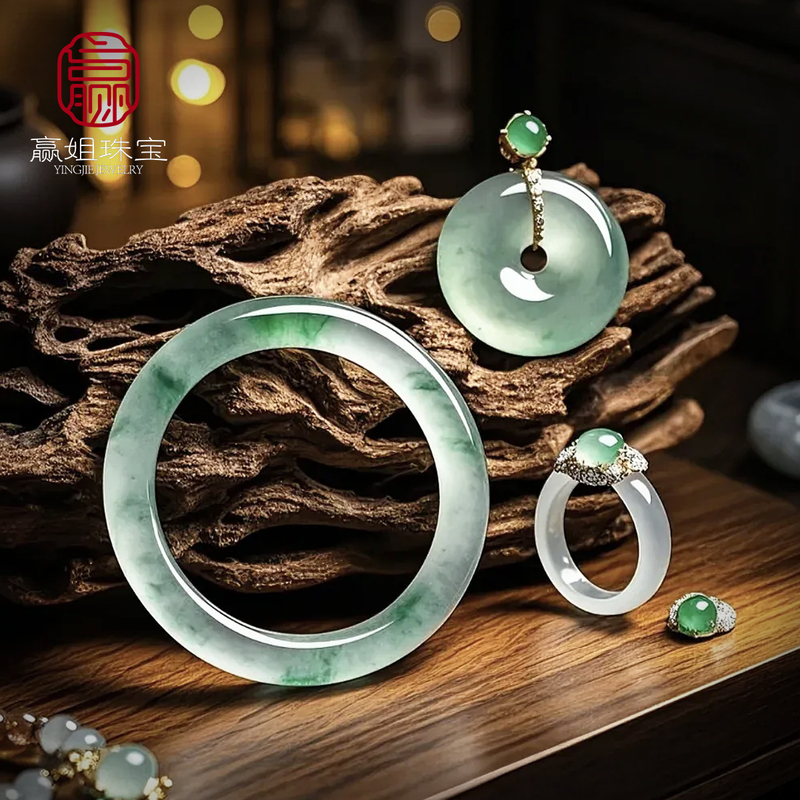 【Win Sister Jewelry Selection】Natural Jade A-Grade Ice Type Bracelet, Bangle, Pendant, Carving Piece