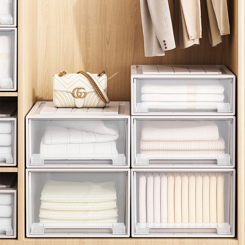 Little Naughty Wardrobe Storage Box Drawer-Type Storage Box for Home Use, Clothes and Underwear Layered Storage Organizer, Dustproof Little Naughty Wardrobe Storage Box Drawer-Type Storage Box for Home Use, Clothes and Underwear Layered Storage Organizer, Dustproof