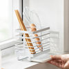 Chopstick barrel wall-mounted chopstick cage household tableware storage rack drain chopstick rack kitchen punch-free chopstick barrel storage box
