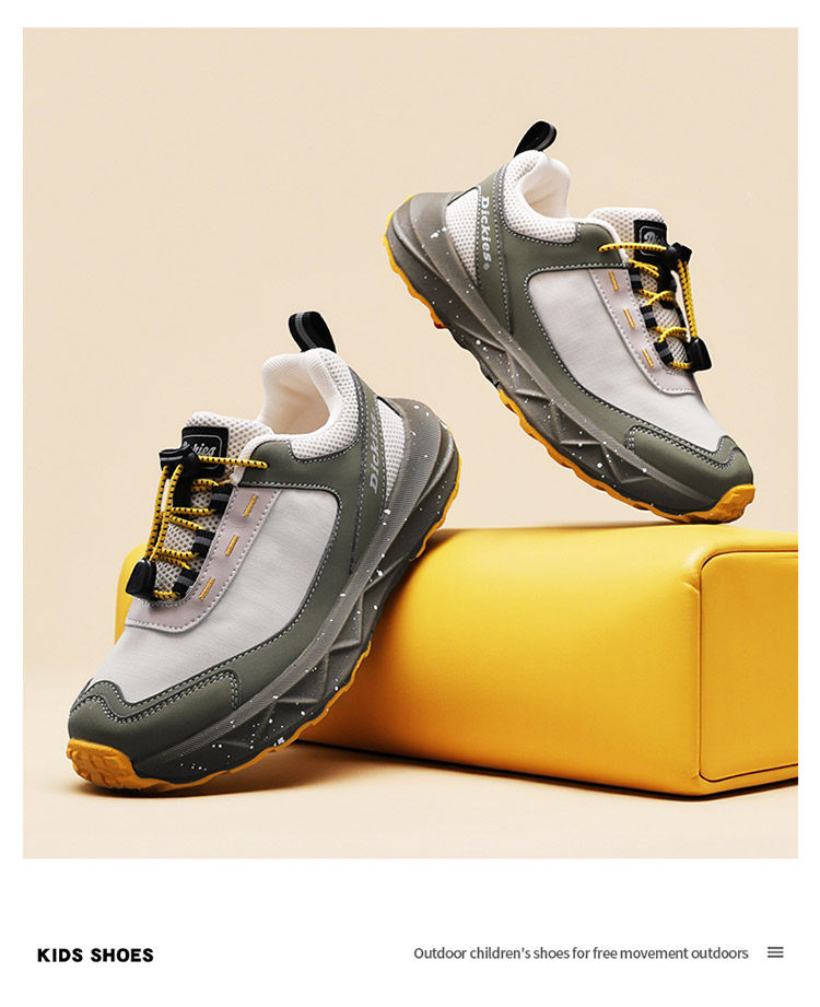 Dickies Medium and Large Children's Sports Shoes for Boys and Girls 2026 Autumn New Children's Height-Increasing Non-Slip Casual Running Shoes — 22