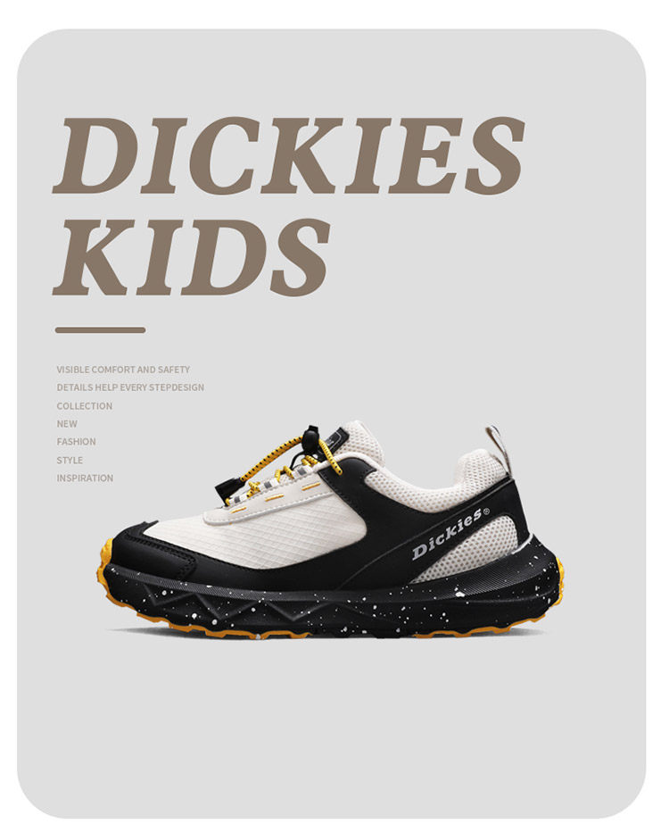 Dickies Medium and Large Children's Sports Shoes for Boys and Girls 2026 Autumn New Children's Height-Increasing Non-Slip Casual Running Shoes — 5