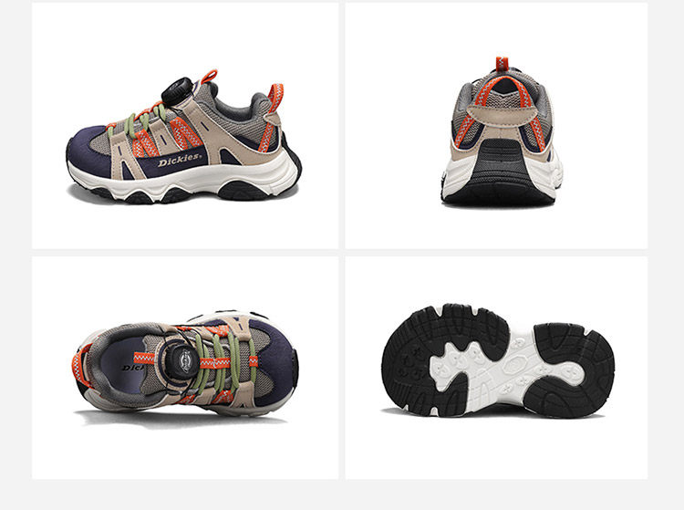 Dickies Kidsren's Sports Shoes New Autumn Style Medium and Large Kidsren's Shoes White-Soled Casual Shoes Non-Slip Boys and Girls Dad Shoes — 23