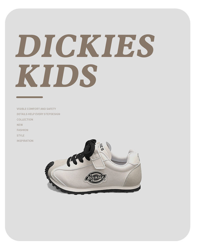 Dickies复古儿童运动鞋新款秋季中大童鞋休闲百搭软底阿甘德训鞋 — 6